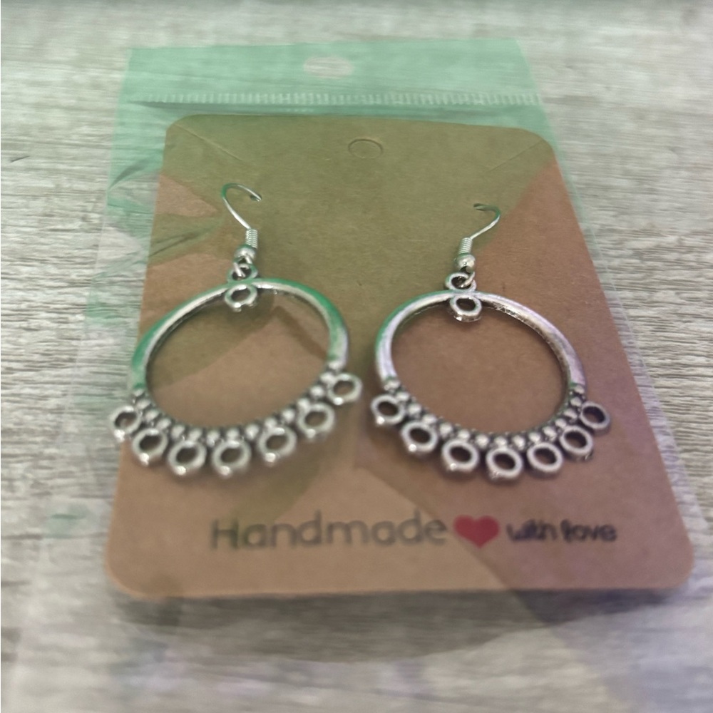 Handmade silver earrings